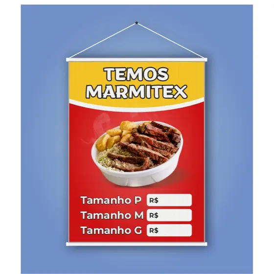 Banner temos marmitex arte pronta