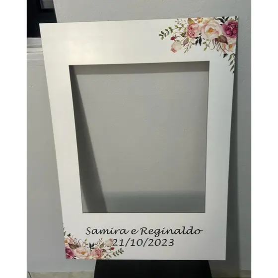 Moldura Para Foto Casamento Polaroid Mdf