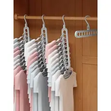 Kit Cabide Organizador Mágico + 10 Cabides Resistentes Economia Espaço Closet Lavanderia