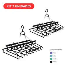Kit 2 Varal Dobrável Portátil Para Roupas Toalhas Cobertores Compacto Multiuso Casa