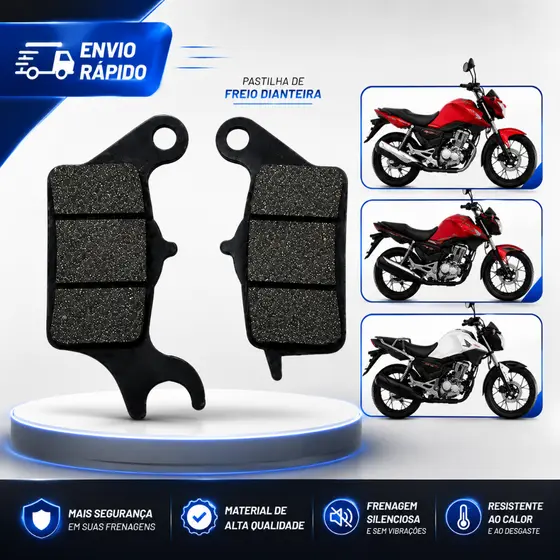 Pastilha Freio Dianteira Fan 160 2025 Start 160 Cargo 160 2025 2026 Modelo Novo