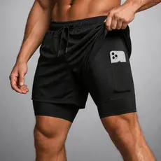 Short Bermuda Dry 2 em P ao G3 Plus Size Compressão Com Elastano Academia Masculino Sport treino