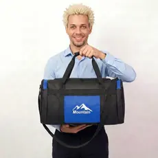 Bolsa de Mão P Azul Royal Claro Porta Marmita Chuteira Academia Dia a Dia Pequena Masculina Ombro