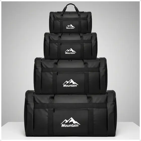 Kit 4 Bolsa De Viagem Completo Resistente Dobrável Praia Media GG G M P Grande Media Familia Ferias