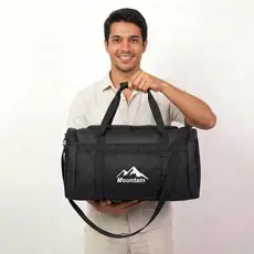 Bolsa para Academia Preto P Viagem Pequena Resistente Dobrável 10L Reforçada Familia com Alça Mala