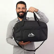 Bolsa de Mão Masculina com Alça para Viagem Preto Dia a Dia Academia Fitness Esporte Esportiva