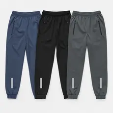 Kit 2 Calças Chimpa Academia Masculina Adulta com Bolso Zíper Flanelada Jogger Quentinha
