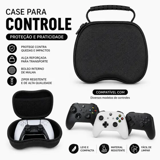 Bolsa para controle, PS4 Pro, PS4 Slim Capa Protetora para PS3, PS5, Xbox One 360, Xbox Series X