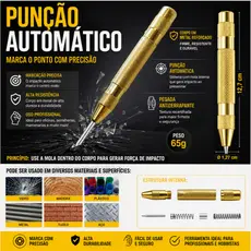 Punção Automático  Para Marcar Furo Em Ferro E Metal