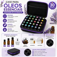 Estojo case de Armazenamento para 30 Frascos De Óleo Essencial Para Aromaterapia bolsa 5 10 15 ml