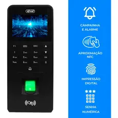 Ponto Digital Controle De Acesso Com Função Alarme Campainha
