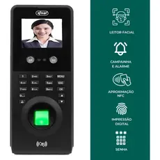 Ponto Digital E Controle Acesso Função Alarme Leitura Facial