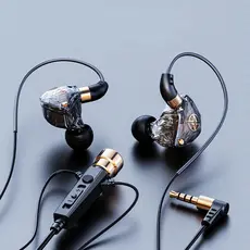 fone de ouvido esporte com cancelamento ruído fones com microfone dinâmico hd para gravação canto ao vivo KT-02 3.5mm