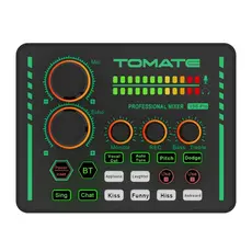 Mesa de Som Digital Tomate MPS-004 Interface Áudio USB