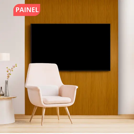Painel Para TV Em Placas 45x11-cm Até 65 Polegadas Liao 1,35m x 1,10m - Varias Cores
