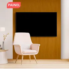 Painel Para TV Em Placas 45x11-cm Até 65 Polegadas Liao 1,35m x 1,10m - Varias Cores
