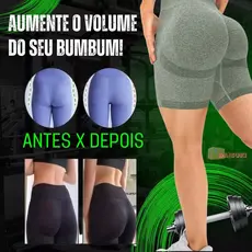 Short Feminino Empina Bumbum CINZA, short feminino pra academia, short feminino pra caminhadas, short de malha