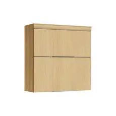 Armário Aéreo p/ Cozinha Marquesa c/ 2 Portas Basculante 80 cm Nature - Nesher