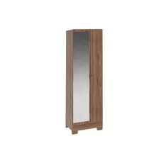 Armário Multiuso Sala 547 c/ 1 Porta c/ Espelho e Pés Freijo - Carraro