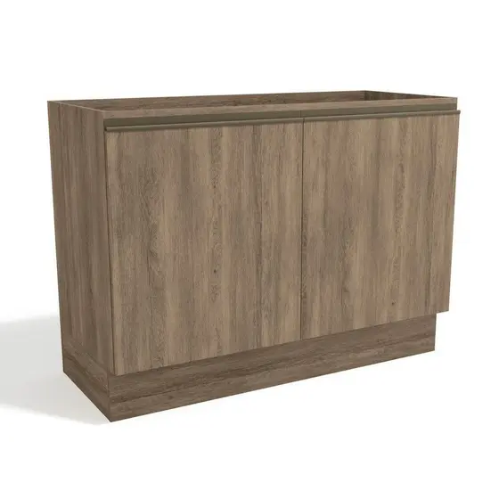 Gabinete p/Pia Cozinha Balcão Maxxi G745 2 Portas 120cm S/tampo Nogal - Kappesberg