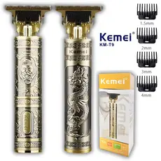 Máquina Kemei Barbear Aparador Metal Profissional barbeador acabamento cortar cabelo Sem Fio Portátil