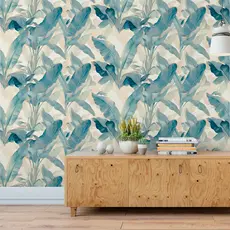 Papel de Parede Folhas 3D Autocolante Lavável