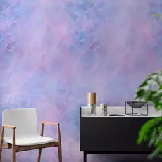 Papel de Parede Marmore roxo e azul 3D Autocolante Lavável