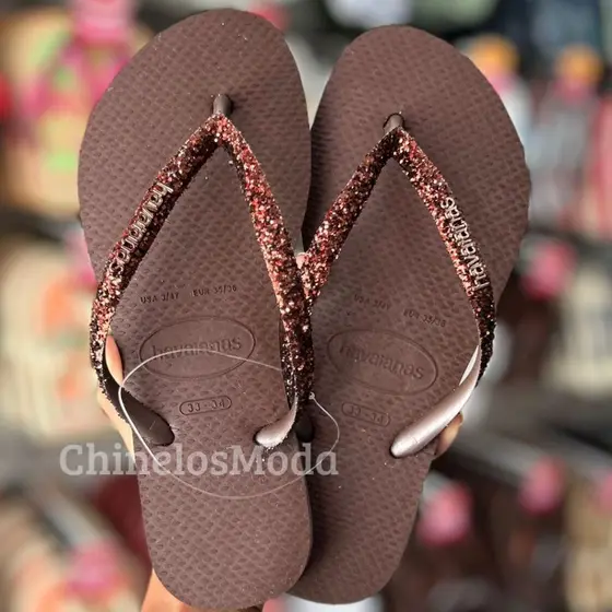 Chinelo Havaianas Slim Glitter II
