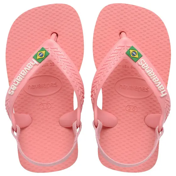CHINELO HAVAIANAS BABY BRASIL LOGO COM ELÁSTICO ORIGINAL