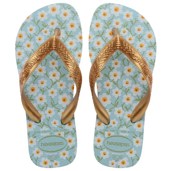 CHINELO HAVAIANAS INFANTIL KIDS FLORES ORIGINAL - TIRAS LARGAS