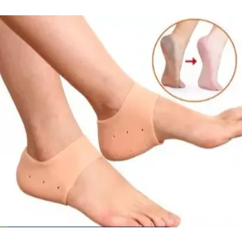 1/2/3 Pares Meia Palmilha Silicone Gel Ortopédica Calcanhar Esporão Cor Da Pele