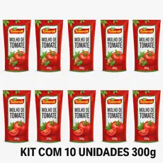 Molho de Tomate Tomarelli 300g - 10 Unidades