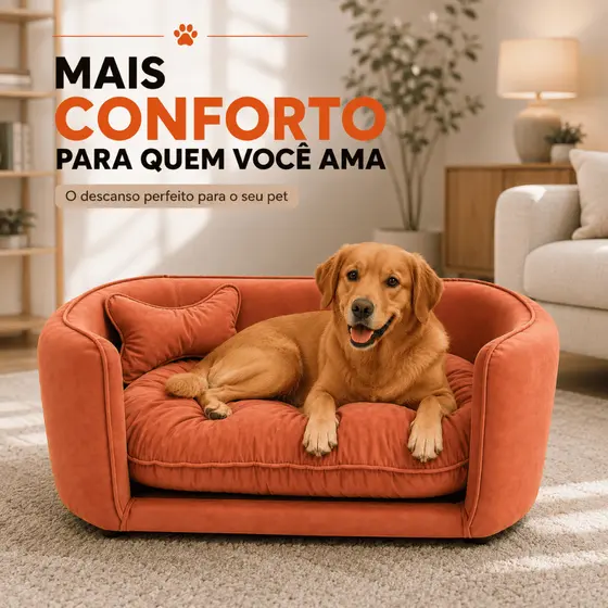Cama Pet Cachorro Gato Pequeno Médio Veludo Macio + Almofada Conforto Deluxe Envio Rápido