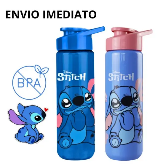 Garrafa de Água Stitch 700ml – Squeeze Escolar e Academia