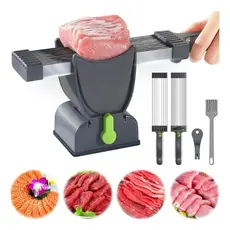 Fatiador Multifuncional Cortador Manual Para Carnes Queijos e Vegetais em Aço Inox Ajustável - BINGO