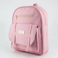 Mochila Feminina Estilosa Pequena De Costas Mochilinha Chaveiro Pompom Promoção