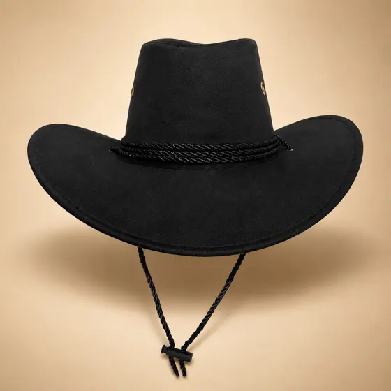 Chapéu Rodeio Com Cordão Trançado Country Cowboy Festa Junina
