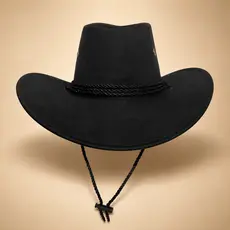 Chapéu Rodeio Com Cordão Trançado Country Cowboy Festa Junina