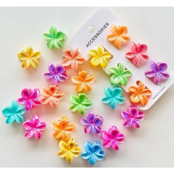 Grampos piranha De Cabelo Flor De Feriado De Praia Barrettes 2.5cm