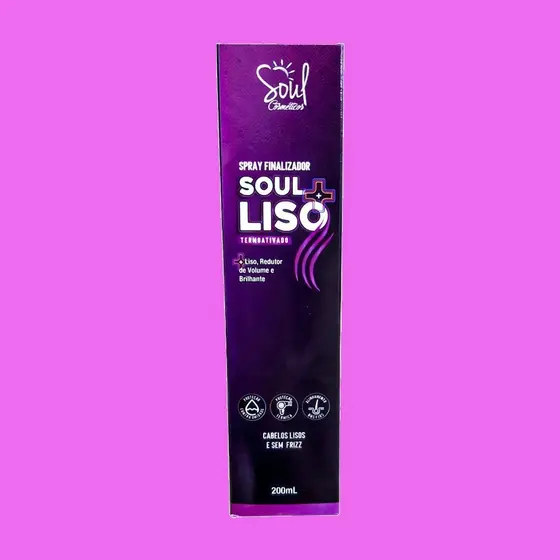 Spray Finalizador Soul + Liso 200ml - Soul Cosméticos