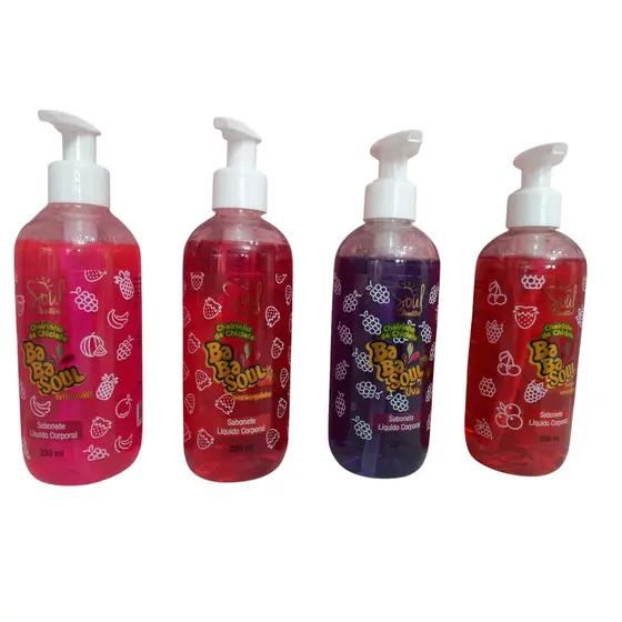 KIT 3 und SABONETE LIQUIDO CORPORAL BABASOUL  230ML