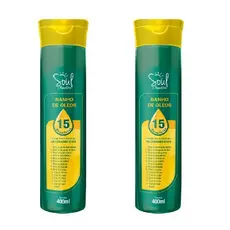 Kit com 2 Creme De Pentear Banho De Óleos 400ml - Soul