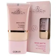 PhálleBeauty Base Matte Alta Cobertura 30g