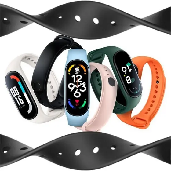 Pulseira para mi band  M5 e M6 m7 Pulseira de XIAOMI pulseira de silicone Relógio Silicone Para Smart Relógio Pronta