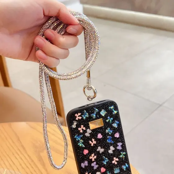 Novo Cordão De Telefone Celular universal anti-Perda com brilho