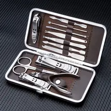 Kit Cortador De Unha Manicure Portatil Estojo Pinca Tesoura