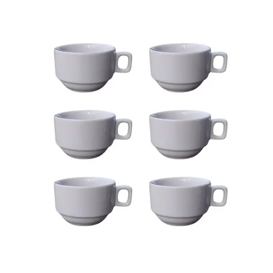 6 Xicaras De Chá 160ml - Hotel