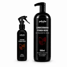 Cheiroso para Cachorro Condicionador Pitanga Negra Perfume Pet Peluche Kit Banho Cães Maciez e Brilho