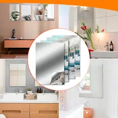 Espelhos Adesivo Decorativo Acrilico 20x30 Retangulares Nano Shop