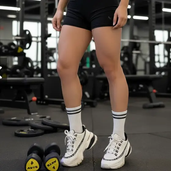 MEIAS PACK 4 pares Cano Alto Algodão Esportiva Meias Femininas Aeróbicas Treino UNISSEX